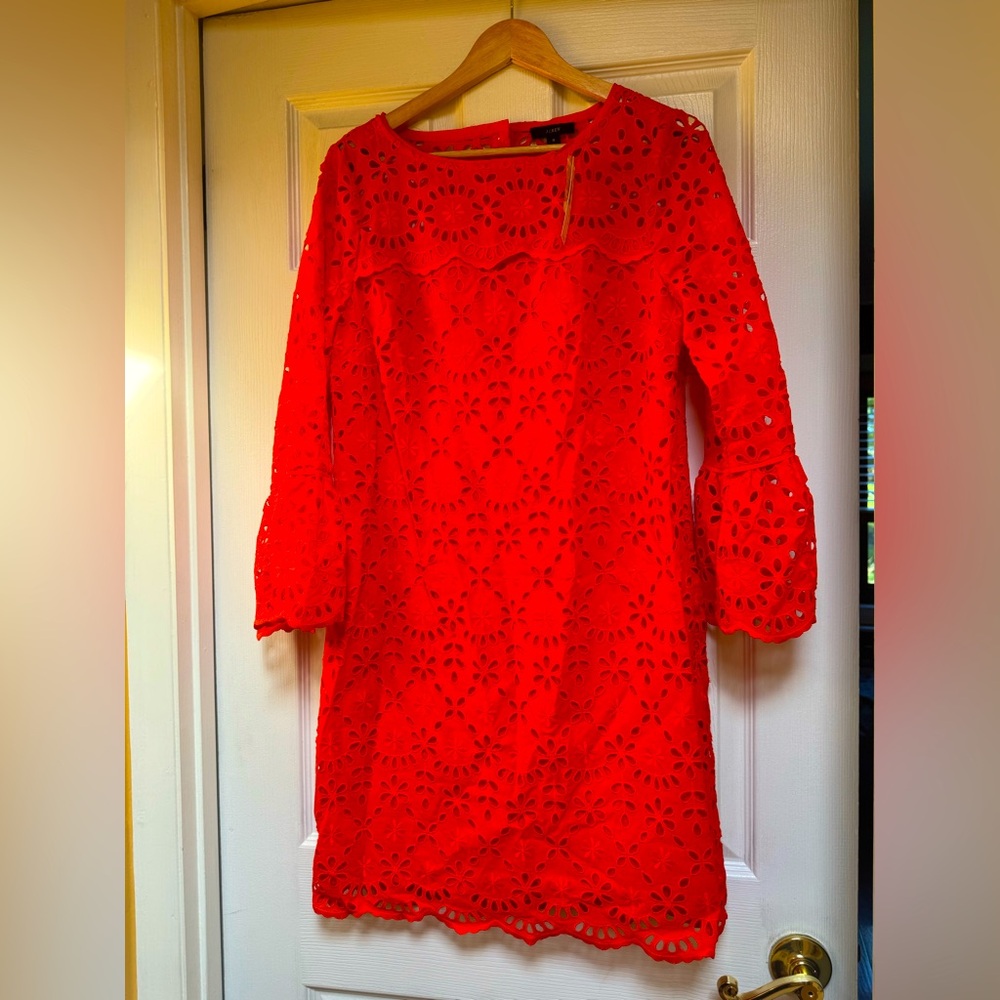 New with tags, beautiful orange, Jcrew dress